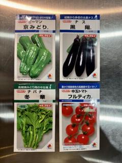 【タネのタキイ】野菜の種4種類セットのサムネイル
