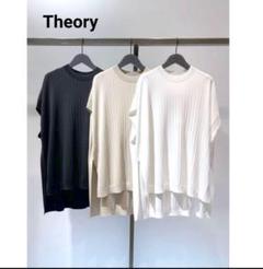 【美品】theory luxe 21SS ポンチョ風プルオーバーニット　ブラック