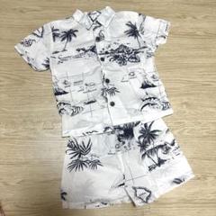 ハワイ　キッズアロハシャツ　セットアップ