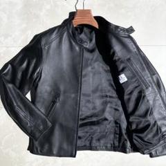 XL相当 ランバンオンブルー ライダース シングル 羊革 メンズ