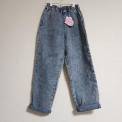 タグ付き未使用【しまむら】デニムシェフパンツ 150cmのサムネイル