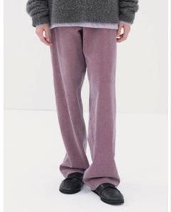 WASHED ORGANIC CANVAS BELTED PANTS