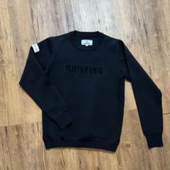 BRIEFING ブラック ロゴクルーネックセーター S BRIEFING ブラック ロゴクルーネックセーター S - メルカリ