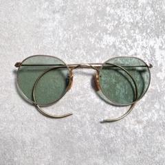 【極美品】40s/ボシュロムB&L/ヴィンテージメガネサングラス/ケース付 極美品】40s/ボシュロムB&L/ヴィンテージメガネサングラス
