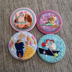 ディズニープリンセス刺繍ワッペン4枚セット
