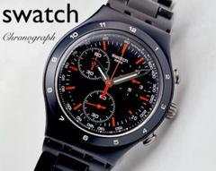 swatch IRONY クロノグラフ Black coat デイト 【訳あり】