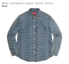 シュプリーム Warp Jacquard Logos Denim Shirt