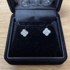 Pt900 H&C 天然ダイヤモンド スタッドピアス 0.125ct プラチナ