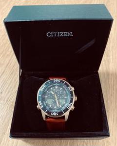 CITIZEN◇ソーラー腕時計/デジアナ/ラバーC660-R011707