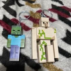 マイクラ　フィギュアキーチェーン　レア　スティーブ　アイアンゴーレム　クリーパー マインクラフト マイクラ フィギュアキーチェーン スティーブ