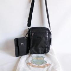 b0316美品★コボ COBO★ナイロンxレザー ミニショルダーバッグ ポーチ
