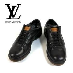 【美品】LOUIS VUITTON レザー ヌメ革 スニーカー イタリア製