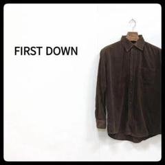 美品　FIRST DOWN ファーストダウン コーデュロイ 長袖シャツ メンズ