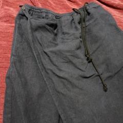 新品訳あり【SOU・SOU】 手柄寛衣 下 モスリン 濃灰 サルエル
