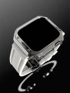 Apple Watch 46mm ラバーバンドベルト & カバーケースセット@k