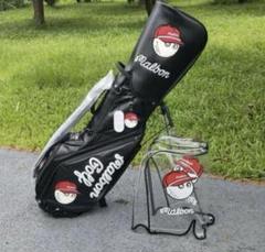 マルボン Malbon golf新作ゴルフバッグ キャディバッグ ブラック