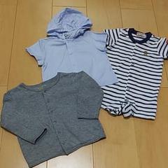 カーディガン ロンパース セット