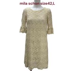 美品　ミラショーン　花柄レース　ワンピース　42、L、11号 美品 ミラショーン 花柄レース ワンピース 42、L、11号 - メルカリ