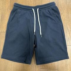 GU ジーユー　ハーフパンツ　スウェットパンツ　メンズMサイズ　ネイビーのサムネイル