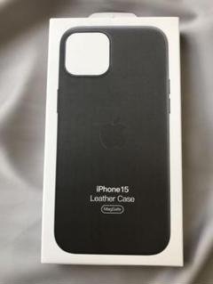 新品 未開封品 iPhone 15 レザーケース 【ブラック】