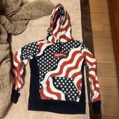 Supreme アメリカ国旗デザイン パーカー