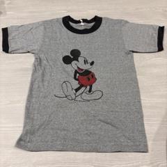 希少！80s90sレア！ミッキーマウス Tシャツ グレー
