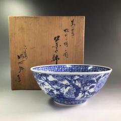 茶道具 手桶香合 色絵 高野昭阿弥