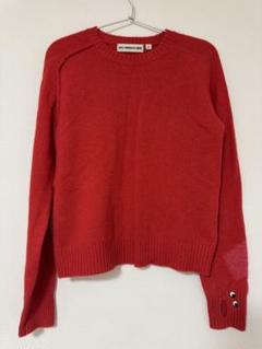 【ユニクロ アニヤハインドマーチ】カシミア　セーター　ニット レッド　L ユニクロ アニヤハインドマーチ】カシミア セーター ニット