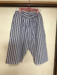 浴衣地ゆったりハーフパンツ　123