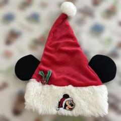 ミニーファンキャップ　サンタクリスマス帽子 ディズニーファンキャップ帽子ミニークリスマス