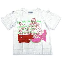 KTZ ケーティーゼット 半袖 イラスト Tシャツ 白 S