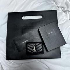 【✨I...c♡✨】 サンローラン カサンドラ 三つ折り財布 ブラック 2025年最新】Saint Laurent カラー:ブラック系 三つ折り財布の