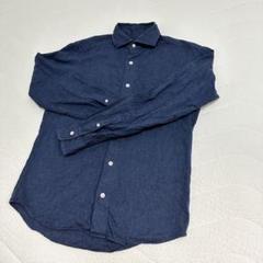 BARNEYS NEW YORK ダークブルー 長袖シャツ　バーニーズ　S