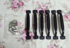 【新品未使用】　棚　引き出し　取っ手　ノブ　ビスピッチ96mm　日本製　6個