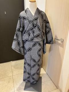 夏着物　浴衣　広襟仕立て　七宝柄 夏着物 浴衣 広襟仕立て 七宝柄 着物・浴衣