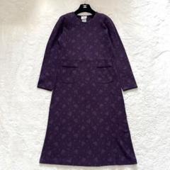 美品♥ ローラアシュレイ　コーディロイ シャツ ロングワンピース　花柄　#286 美品♥ ローラアシュレイ コーディロイ シャツ ロングワンピース