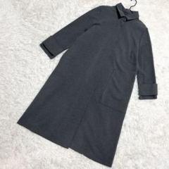 DoCLASSE ロングアウター　スウェット生地 ビッグポケット　グレー（15）