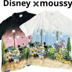 Disney MOUSSY シャツ2枚セット　ミッキー　ミニー　総柄　レーヨン Disney MOUSSY シャツ2枚セット ミッキー ミニー 総柄 レーヨン