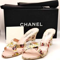 【希少】CHANEL バレンタインハート サンダル 靴 ヒール ミュール　レア 希少】CHANEL バレンタインハート サンダル 靴 ヒール ミュールレア