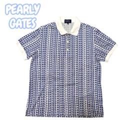 PEARLY GATES ロゴプリントポロシャツ サイズ1