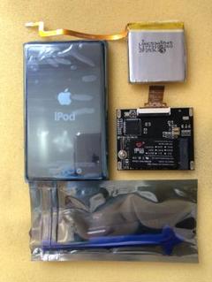 ipod classic SSD64GB＆大容量バッテリー スケルトン