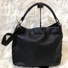 中古・古着通販】Hamano (ハマノ) 型押しレザーハンドバッグ