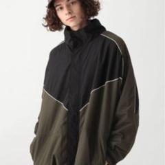 〓HARE〓 OLIVE×BLACK NYLON SPORT JACKET