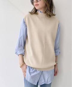 美品L'Appartement Knit Vestニットベスト ベージュ 美品L'Appartement Knit Vestニットベスト ベージュ - メルカリ