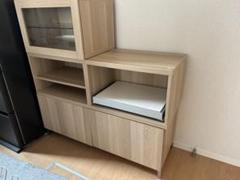 IKEA ナチュラルウッド収納棚 引き出し付き