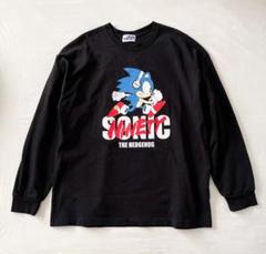 中古◆ソニックザヘジホッグ×ナインティナインティL黒9090長袖プリントロンT m37659889218_1.jpg?1715440066