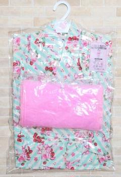 新品　未使用　西松屋　ゆかたドレス　帯　3点セット　90