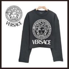 期間限定価格商品 ○☆新品 クロップド メデューサロゴトレーナー VERSACE 未使用 トップス