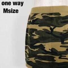 one way ワンウェイ　ヒョウ柄　ミニ　フレアスカート　D6