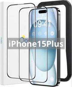 Oasea ガラスフィルム iPhone15Plus 用 強化ガラス